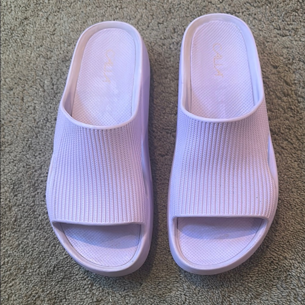 Women's Calla Slide Sandals in Light Purple size 11